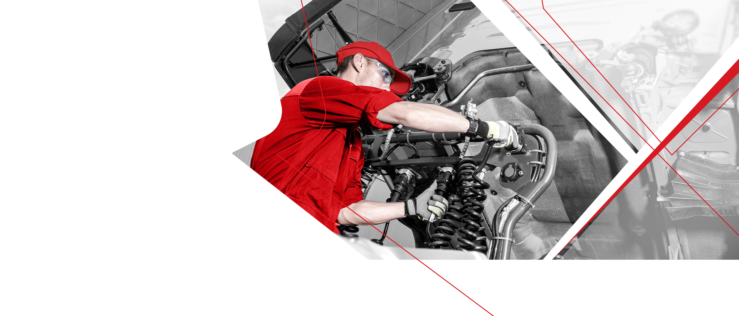 Sapson Petroleum mechanic working with trucking equipment